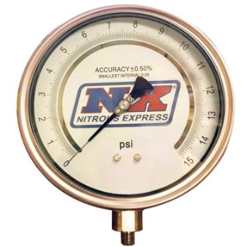 Picture of Nitrous Express 6 Certified Pressure Gauge Only (Gauge From PN 15529)
