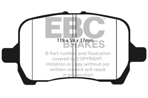 Picture of EBC 04 - 06 Chevrolet Cobalt 2.0 Supercharged Ultimax2 Front Brake Pads