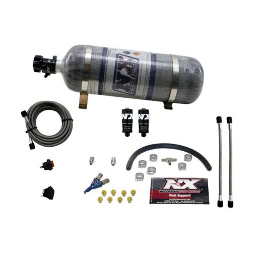 Picture of Nitrous Express Hitman EFI Single Nozzle Piranha Nitrous Kit (35 - 75HP) wComposite Bottle