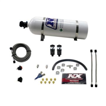 Picture of Nitrous Express Hitman EFI Single Nozzle Piranha Nitrous Kit (35 - 75HP) w15lb Bottle