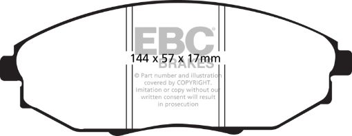 Picture of EBC 04 - 06 Chevrolet Epica 2.5 Greenstuff Front Brake Pads