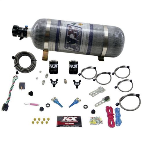 Picture of Nitrous Express Ford EFI Dual Nozzle Nitrous Kit (100 - 300HP) wComposite Bottle