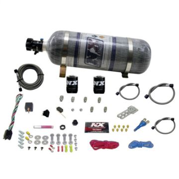 Picture of Nitrous Express GM EFI Race Single Nozzle Nitrous Kit (100 - 250HP) wComposite Bottle