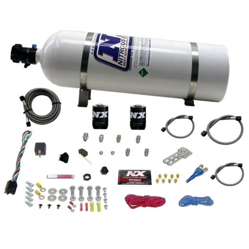 Picture of Nitrous Express GM EFI Race Single Nozzle Nitrous Kit (100 - 250HP) w15lb Bottle