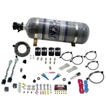 Picture of Nitrous Express Ford EFI Dual Stage Nitrous Kit (50 - 150HP x 2) wComposite Bottle