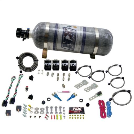 Picture of Nitrous Express Ford EFI Dual Stage Nitrous Kit (50 - 150HP x 2) wComposite Bottle