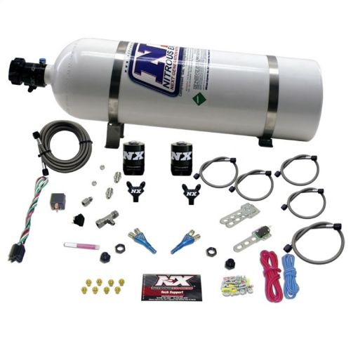 Picture of Nitrous Express GM TBI Nitrous Kit (50 - 125HP) w15lb Bottle