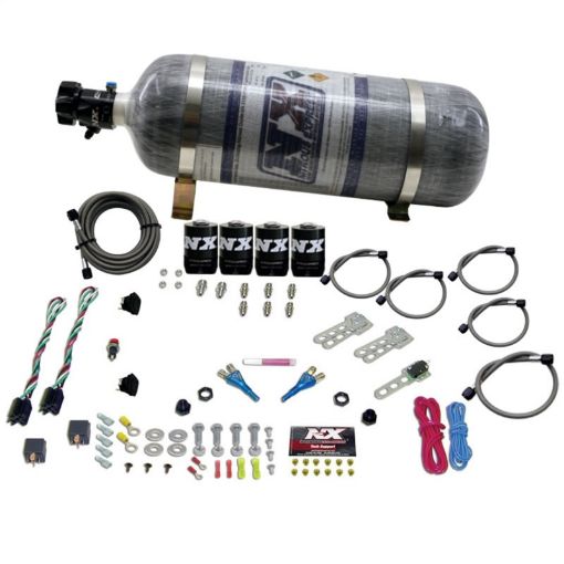 Picture of Nitrous Express GM EFI Dual Stage Nitrous Kit (50 - 150HP x 2) wComposite Bottle