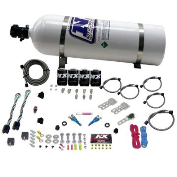 Picture of Nitrous Express GM EFI Dual Stage Nitrous Kit (50 - 150HP x 2) w15lb Bottle