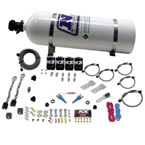 Picture of Nitrous Express GM EFI Dual Stage Nitrous Kit (50 - 150HP x 2) w15lb Bottle