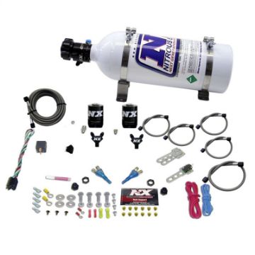 Picture of Nitrous Express 08 - 10 Dodge Viper EFI Dual Nozzle (100 - 300HP) w5lb Bottle