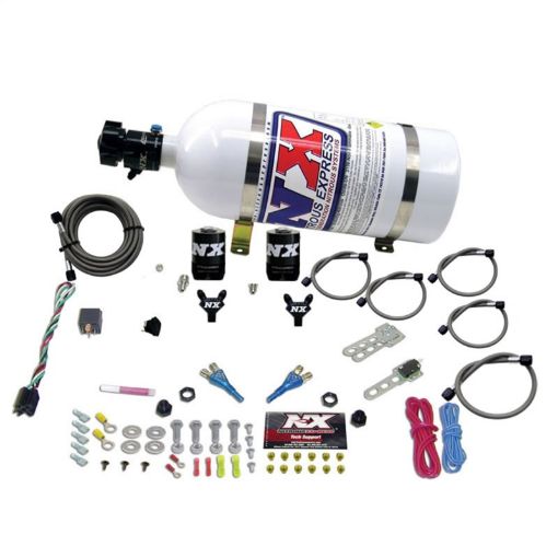 Picture of Nitrous Express 08 - 10 Dodge Viper EFI Dual Nozzle (100 - 300HP) w10lb Bottle