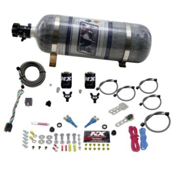 Picture of Nitrous Express 08 - 10 Dodge Viper EFI Dual Nozzle (100 - 300HP) wComposite Bottle