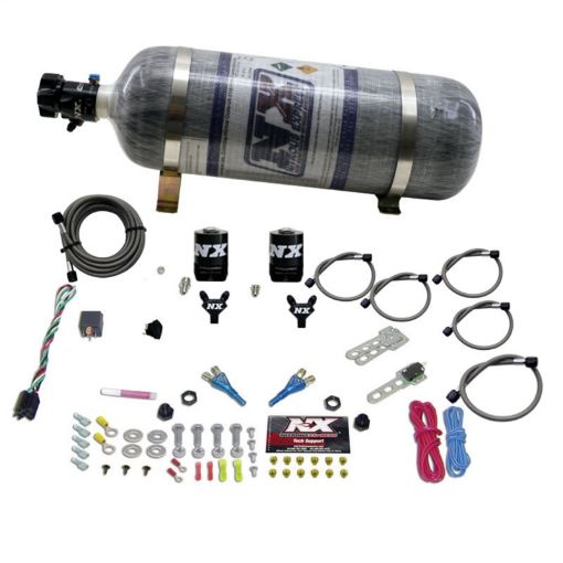 Picture of Nitrous Express 08 - 10 Dodge Viper EFI Dual Nozzle (100 - 300HP) wComposite Bottle