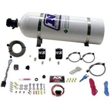 Picture of Nitrous Express Universal Fly By Wire Single Nozzle Nitrous Kit w15lb Bottle (Incl TPS Switch)