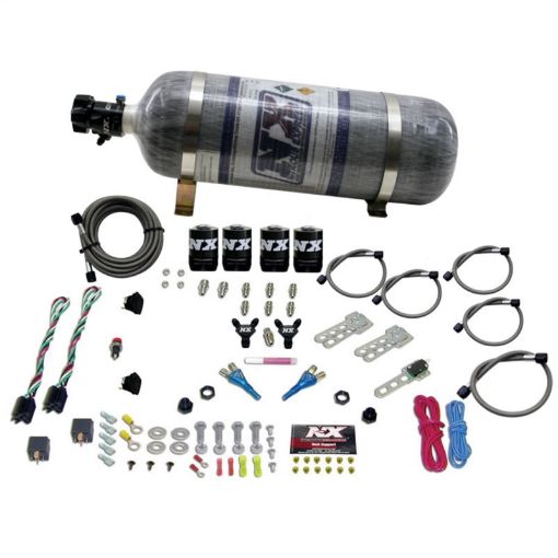 Picture of Nitrous Express Sport Compact EFI Dual Stage Nitrous Kit (35 - 75HP x 2) wComposite Bottle