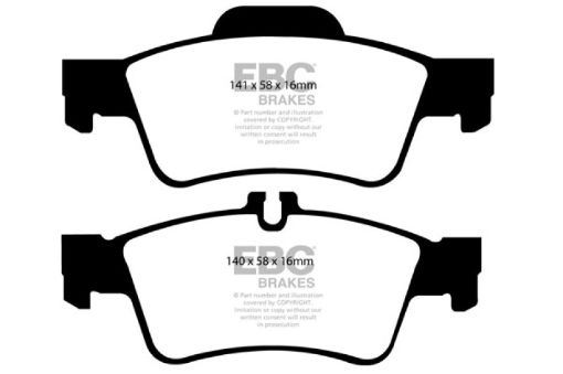 Picture of EBC 04 - 06 Mercedes - Benz CL500 5.0 Redstuff Rear Brake Pads