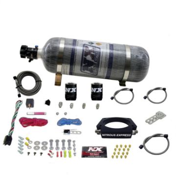 Picture of Nitrous Express GM LS 90mm Nitrous Plate Kit (50 - 400HP) w12lb Composite Bottle