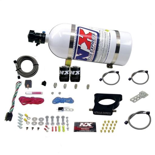Picture of Nitrous Express GM LS 78mm 3 - Bolt Nitrous Plate Kit (50 - 350HP) w10lb Bottle