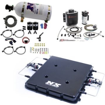 Picture of Nitrous Express Nitrous Water Injection Kit wBillet LT4 Supercharger Lid w10lb Bottle