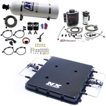 Picture of Nitrous Express Nitrous Water Injection Kit wBillet LT4 Supercharger Lid w15lb Bottle