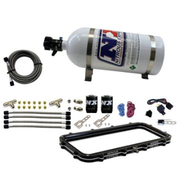 Picture of Nitrous Express Holley High Ram Plenum Nitrous Plate Kit w10lb Bottle