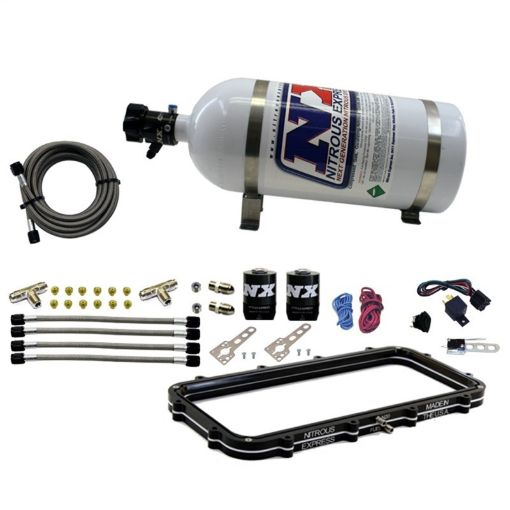 Picture of Nitrous Express Holley High Ram Plenum Nitrous Plate Kit w10lb Bottle
