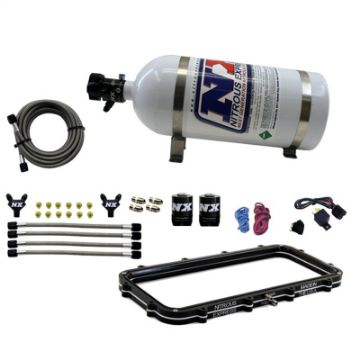 Picture of Nitrous Express Holley High Ram Plenum Nitrous Plate Kit w12lb Bottle