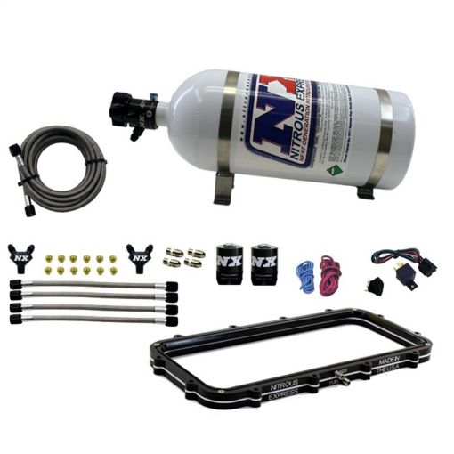 Picture of Nitrous Express Holley High Ram Plenum Nitrous Plate Kit w12lb Bottle