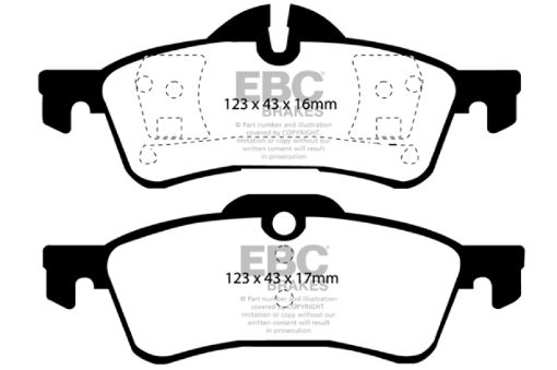 Picture of EBC 04 - 06 Mini Hardtop 1.6 Ultimax2 Rear Brake Pads