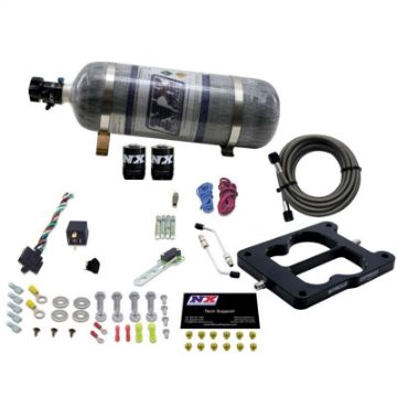 Picture of Nitrous Express Q - JetHolley Spread Bore Nitrous Kit (50 - 300HP) wComposite Bottle