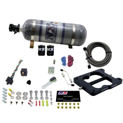 Picture of Nitrous Express Q - JetHolley Spread Bore Nitrous Kit (50 - 300HP) wComposite Bottle