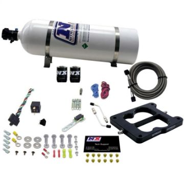Picture of Nitrous Express Q - JetHolley Spread Bore Nitrous Kit (50 - 300HP) w15lb Bottle