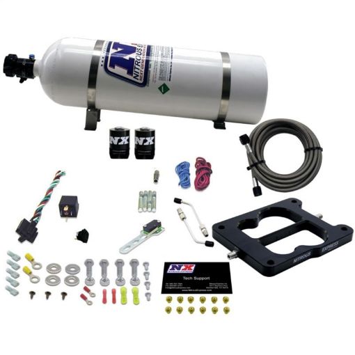 Picture of Nitrous Express Q - JetHolley Spread Bore Nitrous Kit (50 - 300HP) w15lb Bottle