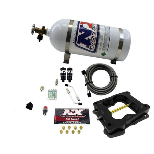 Picture of Nitrous Express Q - JetHolley Spread Bore Hitman Nitrous Kit (100 - 150 - 200HP) w10lb Bottle
