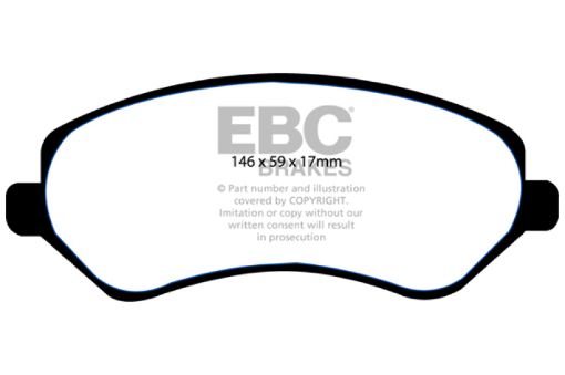 Picture of EBC 04 - 07 Chrysler Town Country 3.3 Rear Drums Ultimax2 Front Brake Pads