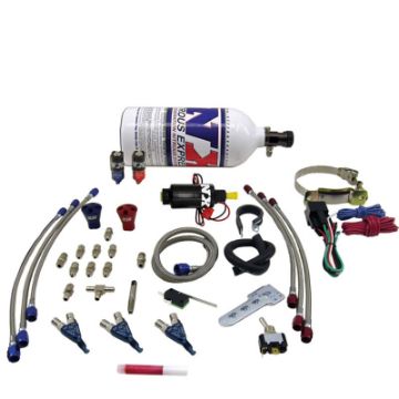 Picture of Nitrous Express Three Cyl Piranha Nitrous Kit w2.5lb Bottle