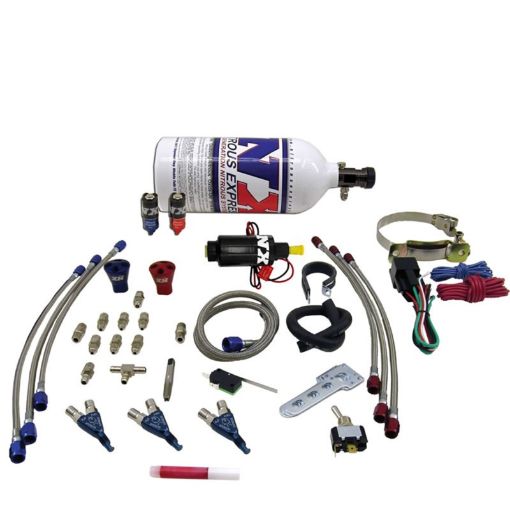 Picture of Nitrous Express Three Cyl Piranha Nitrous Kit w2.5lb Bottle