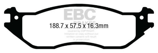 Picture of EBC 04 - 07 Ford Econoline E150 4.6 Yellowstuff Front Brake Pads