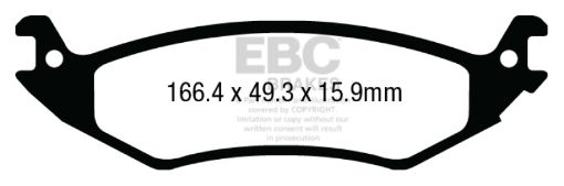 Picture of EBC 04 - 07 Ford Econoline E150 4.6 Yellowstuff Rear Brake Pads