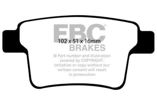 Picture of EBC 04 - 07 Ford Five Hundred 3.0 Redstuff Rear Brake Pads
