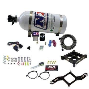 Picture of Nitrous Express Single Entry Crossbar RNC .178 4500 Flange Nitrous Kit (250 - 650HP) w10lb Bottle