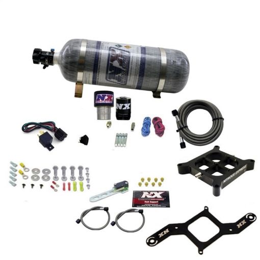 Picture of Nitrous Express Single Entry Crossbar RNC .178 4150 Flange Nitrous Kit (250 - 650HP) wCompsite Bottle