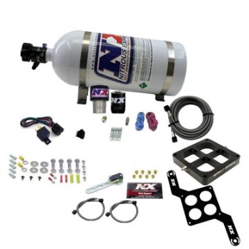 Picture of Nitrous Express Single Entry Crossbar RNC .178 4500 Flange Nitrous Kit (250 - 650HP) w10lb Bottle