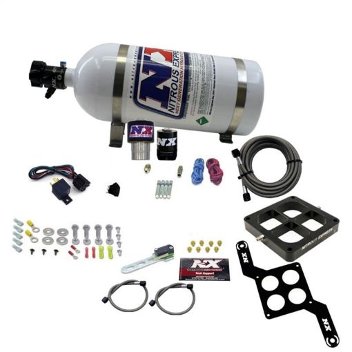 Picture of Nitrous Express Single Entry Crossbar RNC .178 4500 Flange Nitrous Kit (250 - 650HP) w10lb Bottle
