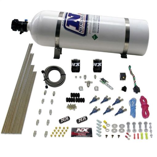 Picture of Nitrous Express V6AN Gasoline EFI Nitrous Kit (150 - 375HP) w15lb Bottle