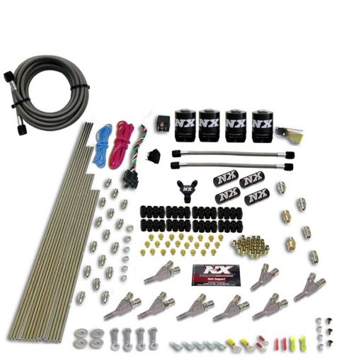 Picture of Nitrous Express STD Nozzle Nitrous Kit (200 - 500HP) Gas wDist Block 4 Solenoids wo Bottle