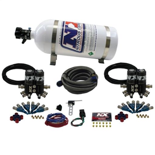 Picture of Nitrous Express Street Shark Gas 4 Solenoids Nitrous Kit (100 - 150 - 250HP) w10lb Bottle