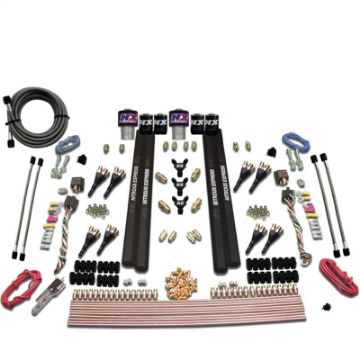 Picture of Nitrous Express SX2 Dual StageGasRails 8 Nozzles Nitrous Kit (200 - 1200HP) wo Bottle
