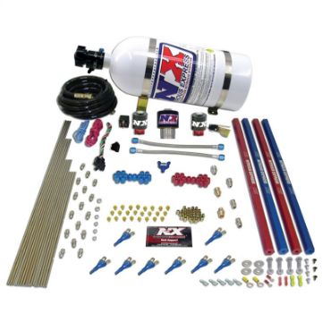 Picture of Nitrous Express Pro - ShkGas Nitrous Kit (200 - 600HP) wRails and Composite Bottle